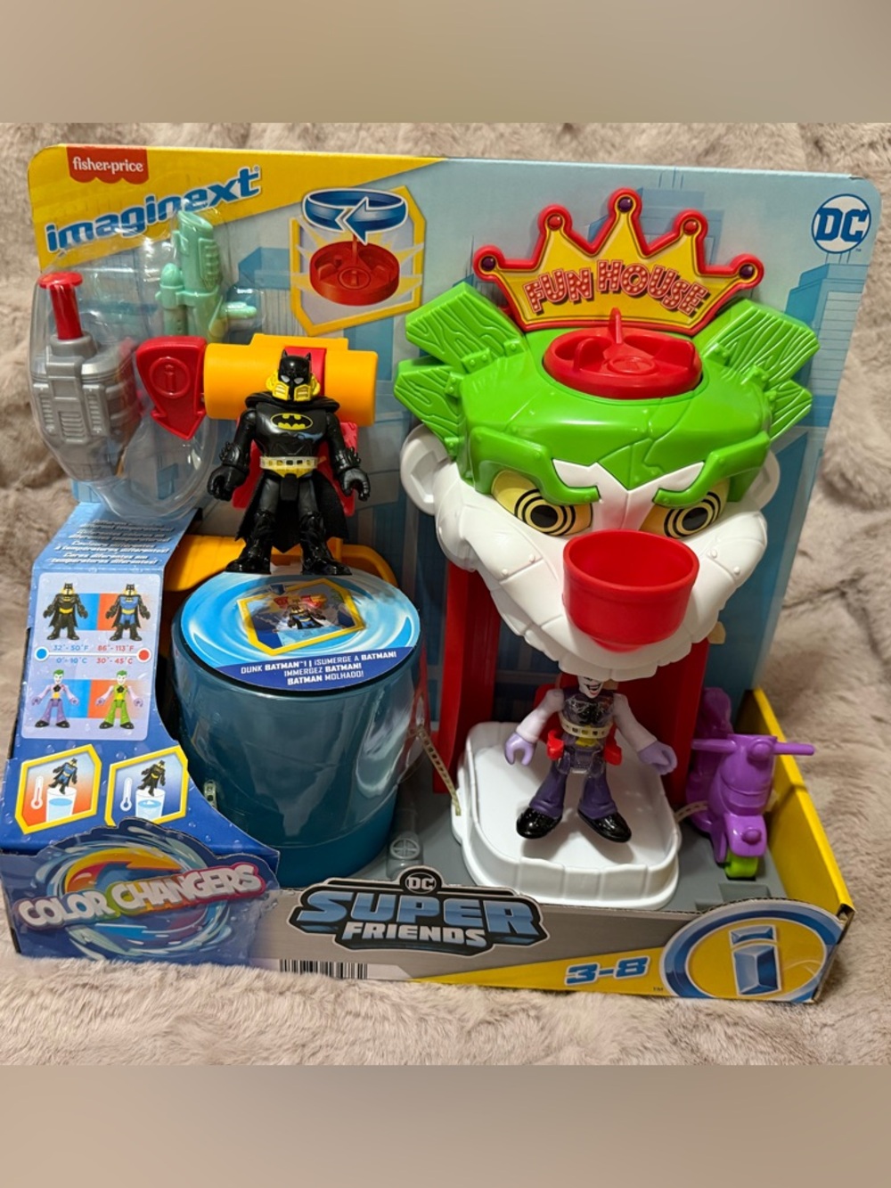 Fisher-Price Imaginext DC Super Friends Green Joker Fun House Playset